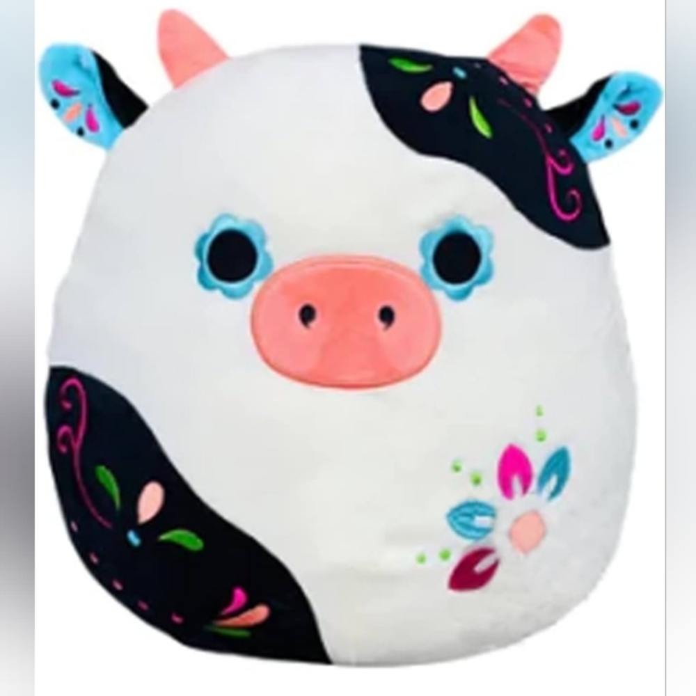 Connor Cow Sugar skull Halloween Squishy Soft Plush Toy Animals